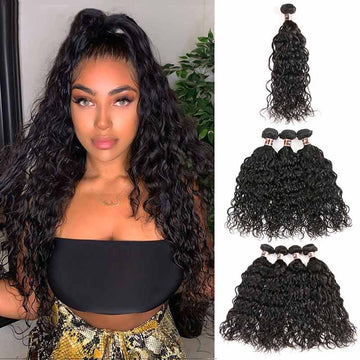 Malaysian Weave Water Wavy Human Hair Extensions-6